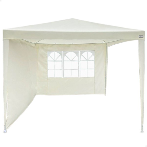 Gazebo de jardim em poliéster branco | Distria