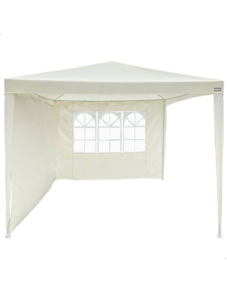 Gazebo de jardim em poliéster branco | Distria