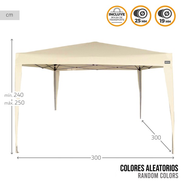 Gazebo de jardim dobrável na cor creme | Distria