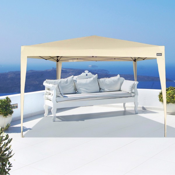 Gazebo de jardim dobrável na cor creme | Distria