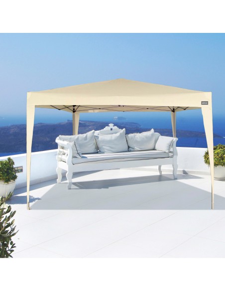 Gazebo de jardim dobrável na cor creme | Distria