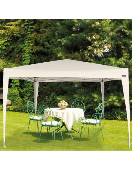 Gazebo de jardim dobrável na cor creme | Distria