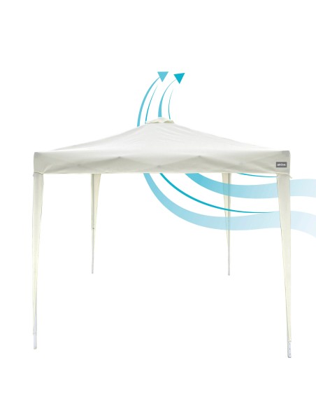 Gazebo de jardim dobrável de 3x3 m | Distria