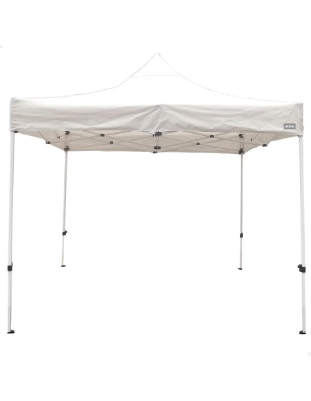 Gazebo dobrável e regulável em altura em branco | Distria