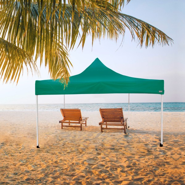 Gazebo verde dobrável, ajustável em altura | Distria