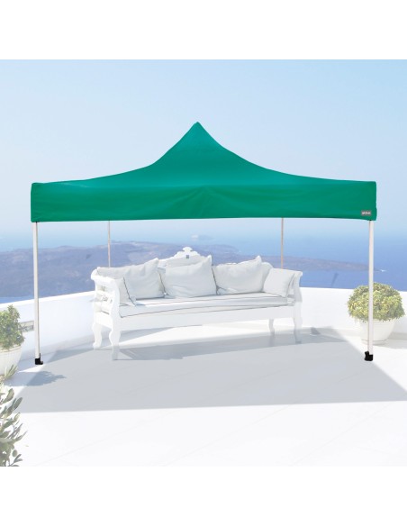Gazebo verde dobrável, ajustável em altura | Distria