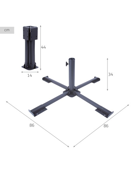 Base parasol plegable - Aktive Garden | Distria