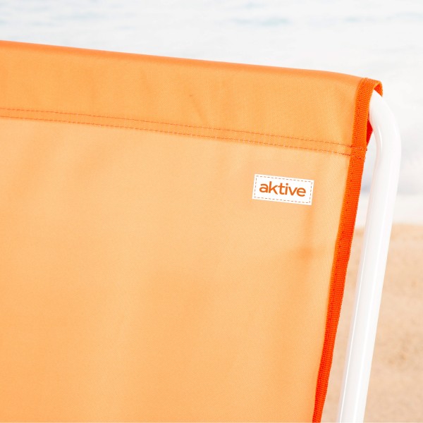 Cadeira de praia dobrável com encosto alto e mochila Aktive | Distria
