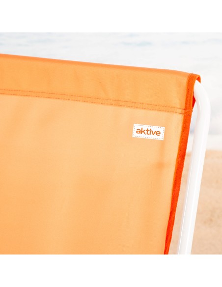 Cadeira de praia dobrável com encosto alto e mochila Aktive | Distria