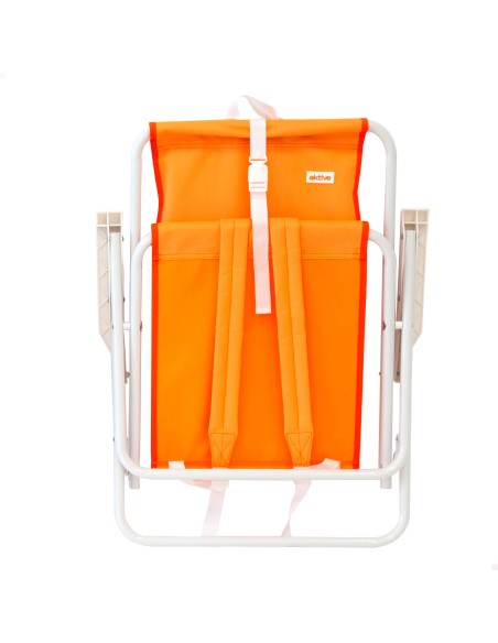 Cadeira de praia dobrável com encosto alto e mochila Aktive | Distria