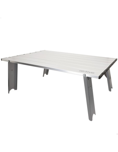 Mesa de campismo dobrável pequena, alumínio, ultra-leve | Distria