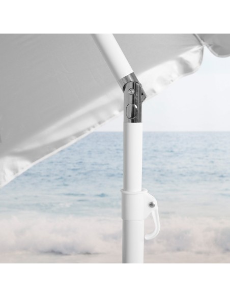 Guarda-sol de praia cinzento D220 cm UV50 Aktive | Distria
