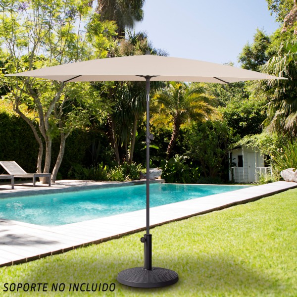 Guarda-sol retangular inclinável p/ varanda UV30 | Distria