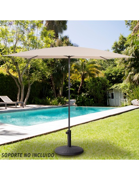 Guarda-sol retangular inclinável p/ varanda UV30 | Distria