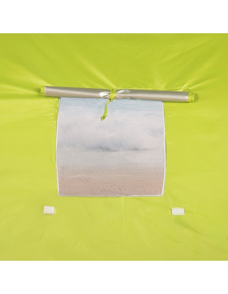 Tenda corta-vento de praia verde e azul com UV50 Aktive | Distria