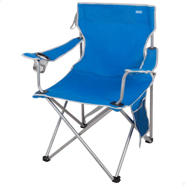Cadeira de camping dobrável azul Aktive | Distria