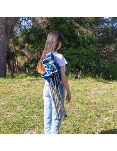 Cadeira de camping dobrável azul Aktive | Distria 2