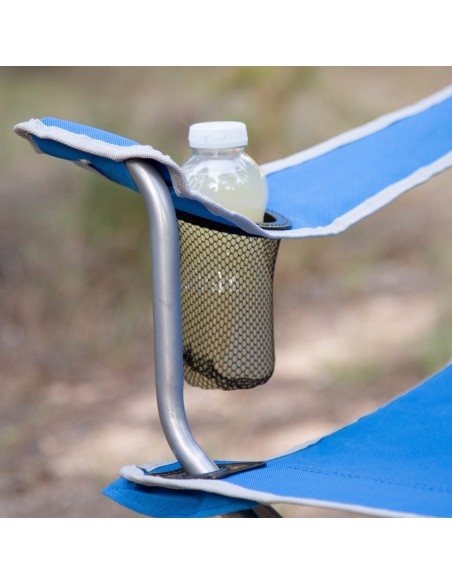 Cadeira de camping dobrável azul Aktive | Distria