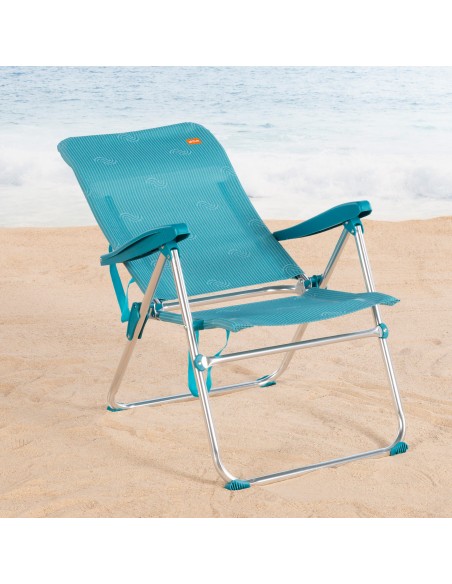 Cadeira de praia dobrável, 5 posições Aktive | Distria