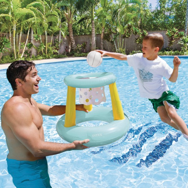 Cesta de basquete inflável e flutuante Intex | Tudo para diversão em família você encontra em | Distria