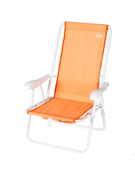 Cadeira de praia dobrável com encosto alto e mochila Aktive | Distria