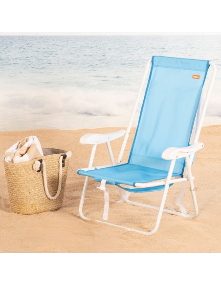 Mochila dobrável azul para praia 44x40x81 cm Aktive | Distria