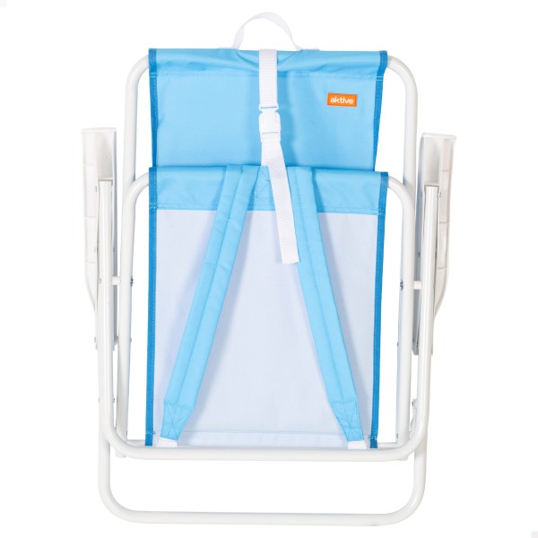 Mochila dobrável azul para praia 44x40x81 cm Aktive | Distria