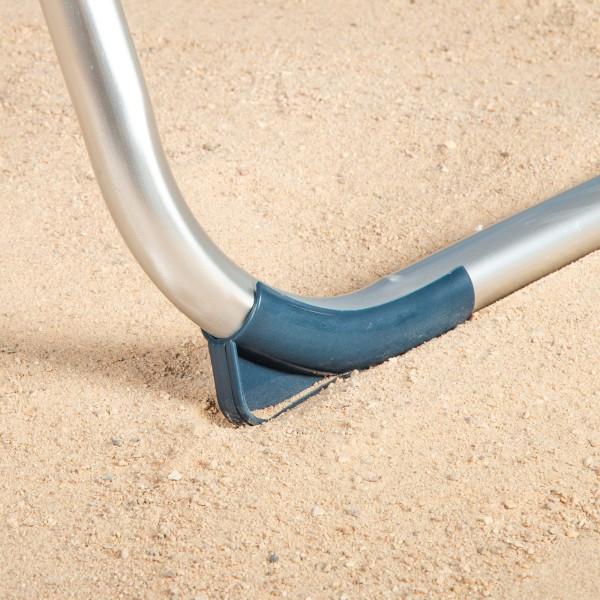 Espreguiçadeira náutica de praia com guarda-sol 186x49x30 cm | Distria