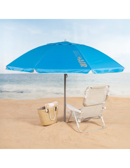Guarda-sol de praia azul 200 cm Aktive | Distria