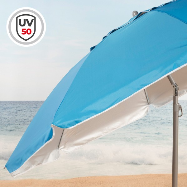 Guarda-sol de praia azul 200 cm Aktive | Distria