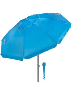 Guarda-sol de praia azul 220 cm Aktive | Distria