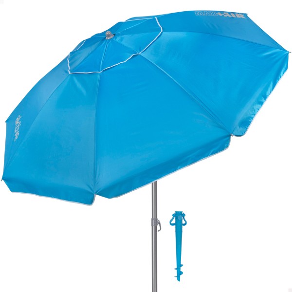 Guarda-sol de praia azul 220 cm Aktive | Distria