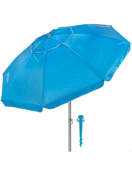 Guarda-sol de praia azul 220 cm Aktive | Distria