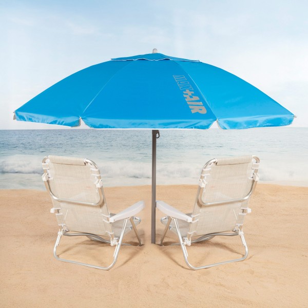 Guarda-sol de praia azul 220 cm Aktive | Distria