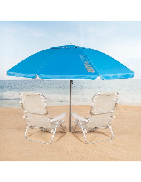 Guarda-sol de praia azul 220 cm Aktive | Distria