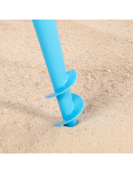 Guarda-sol de praia azul 220 cm Aktive | Distria