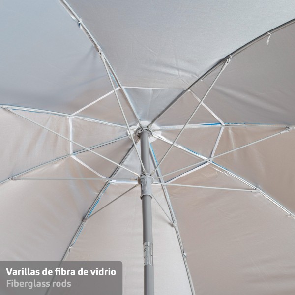 Guarda-sol de praia azul 220 cm Aktive | Distria