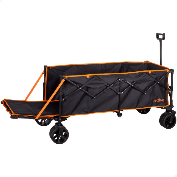 Trolley de praia preto XXL Aktive 4 rodas | Distria