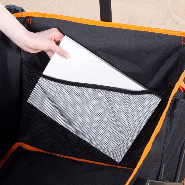 Trolley de praia preto XXL Aktive 4 rodas | Distria