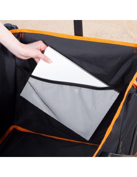 Trolley de praia preto XXL Aktive 4 rodas | Distria