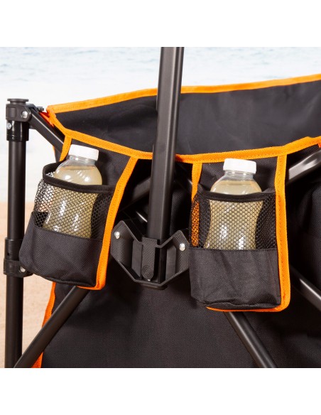 Trolley de praia preto XXL Aktive 4 rodas | Distria
