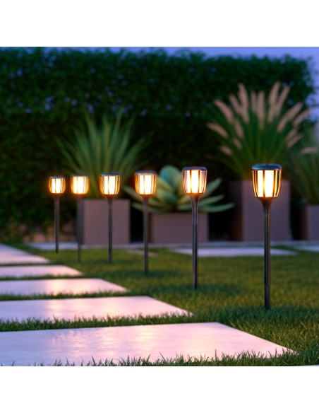 Sinalizador solar LED, luz quente, detecção de movimento | Distria