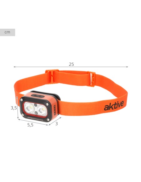 Luz frontal LED recarregável com sensor de movimento 170 lm | Distria
