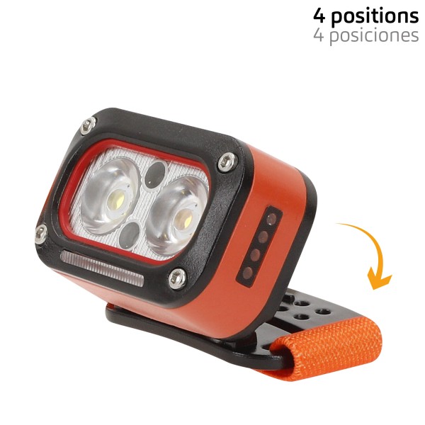 Luz frontal LED recarregável com sensor de movimento 170 lm | Distria
