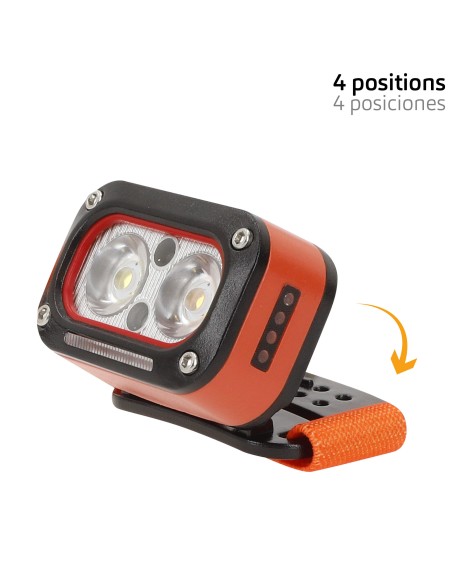 Luz frontal LED recarregável com sensor de movimento 170 lm | Distria