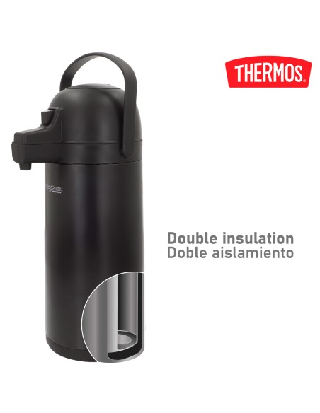 Garrafa térmica aço inoxidável de 1,9L preta Thermos | Distria