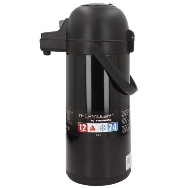 Garrafa térmica aço inoxidável de 1,9L preta Thermos | Distria