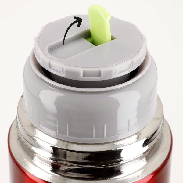 Garrafa térmica aço inoxidável Thermos vermelha 1L | Distria