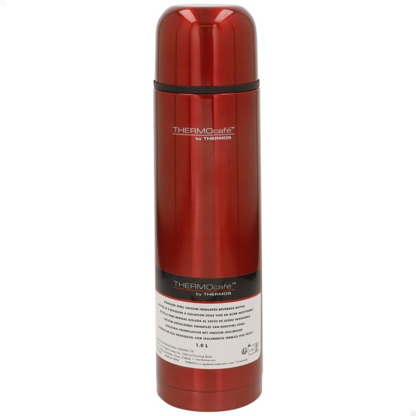 Garrafa térmica aço inoxidável Thermos vermelha 1L | Distria