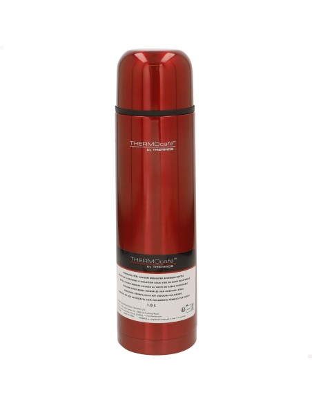 Garrafa térmica aço inoxidável Thermos vermelha 1L | Distria